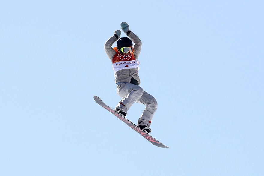 Laurie Blouin în proba feminină de slopestyle din cadrul concursului de snowboard al Jocurilor Olimpice de iarnă de la PyeongChang (Getty Images)