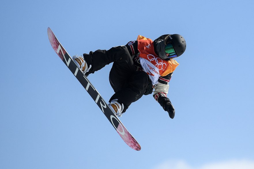 Jamie Anderson în proba feminină de slopestyle din cadrul concursului de snowboard al Jocurilor Olimpice de iarnă de la PyeongChang (Getty Images)