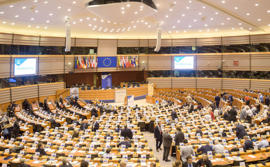 Plenul Parlamentului European din Bruxelles