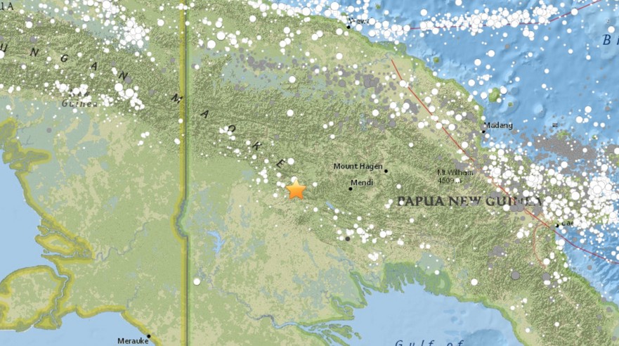 Cutremur de 7.5 zguduie Papua Noua Guinee (USGS)
