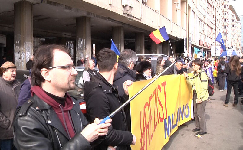 Flashmob la Congresul PSD