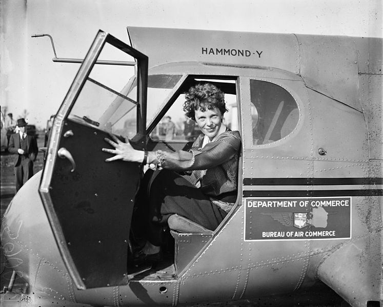 Amelia Earhart. (Wikimedia)