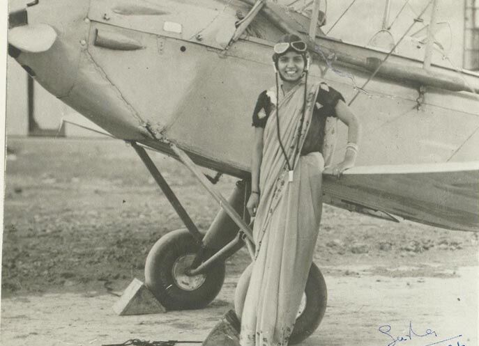 Sarla Thakral in anii 1930 (Wikimedia)