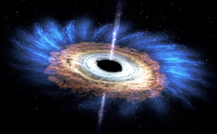 Unde se duce informaţia care a fost captată de găurile negre care se evaporă? O posibilă explicaţie, este că gaura negră (ilustrată) reflectă informaţia în loc să o prindă.