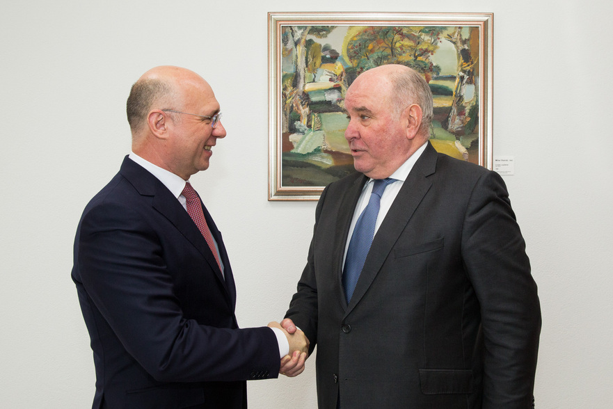 Prim-ministrul Pavel Filip şi viceministrul rus de Externe Grigorii Karasin, la Chişinău (gov.md)