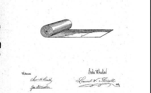 Rulou de hârtie (alloveralbany.com/images/1871patent)