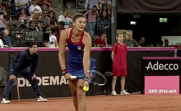 Jucătoarea română de tenis Irina Begu. (Captură foto)