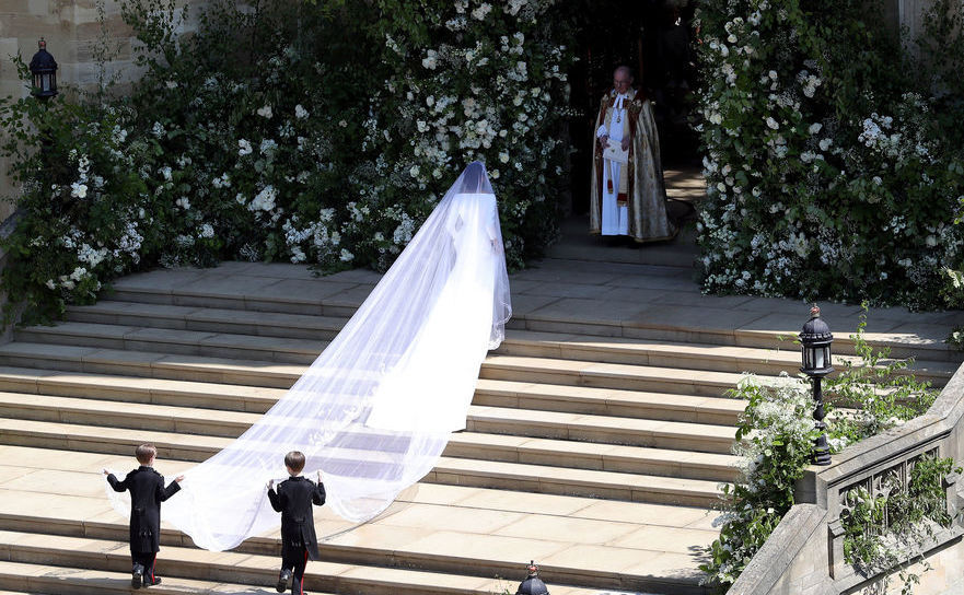 Meghan Markle a sosit la capela St. George (Andrew Matthews – WPA Pool/Getty Images)