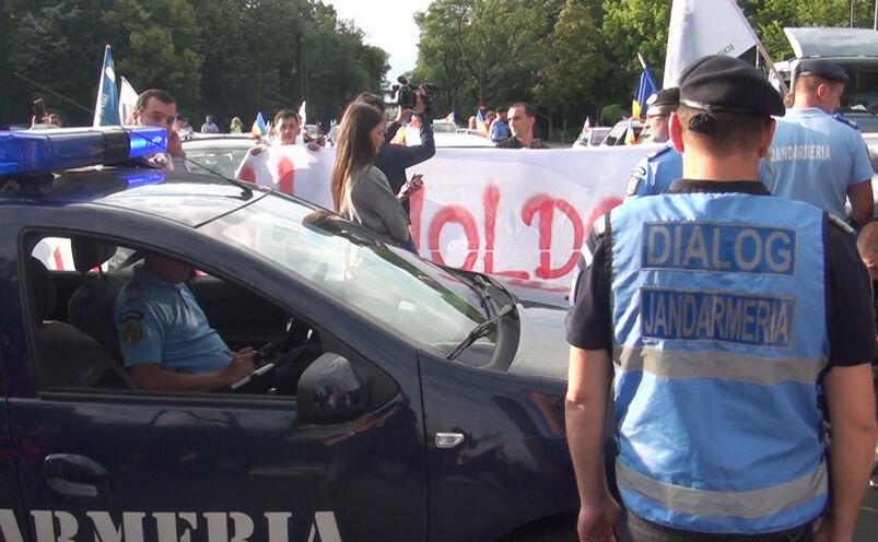 Protest pentru autostrăzi în Moldova (Epoch Times România)