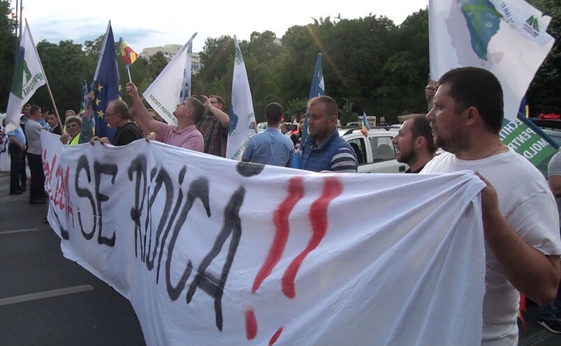 Protest pentru autostrăzi în Moldova (Epoch Times România)