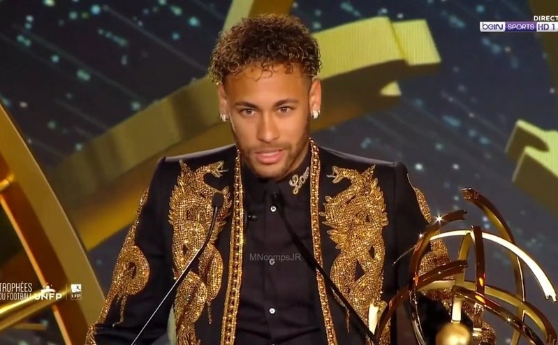 Vedeta braziliană Neymar, atacantul echipei de fotbal Paris Saint-Germain.