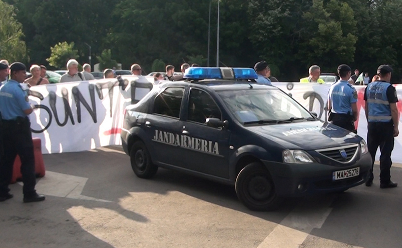 Protest pentru autostrăzi în Moldova