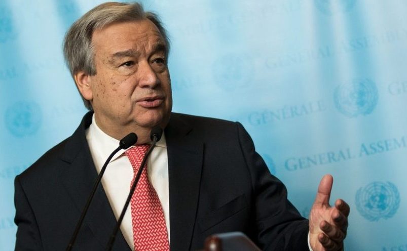 Secretarul general al ONU, Antonio Guterres