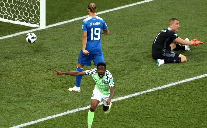 Nigeria - Islandei 2-0,  în Grupa D a Cupei Mondiale de fotbal din  Rusia.