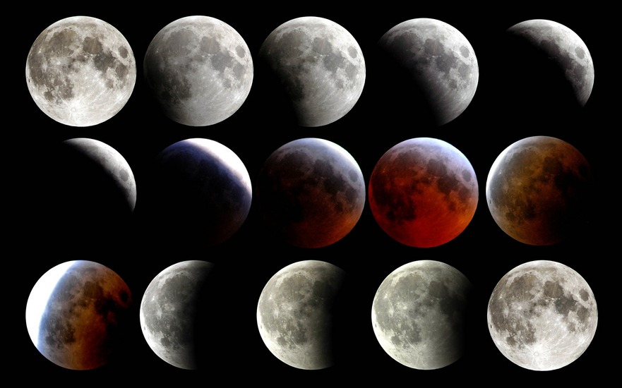 Ultima eclipsa totala de Luna a avut loc in anul 2015.