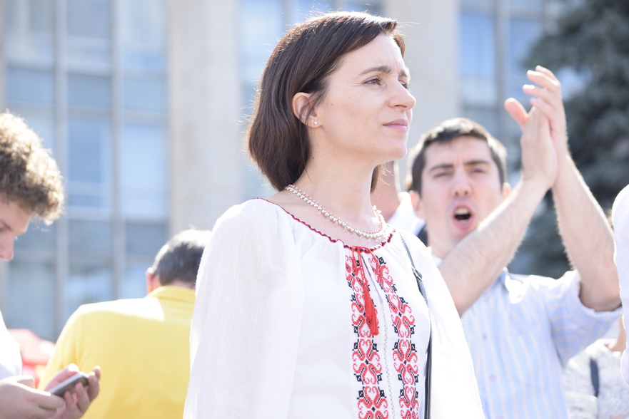 Maia Sandu, preşedintele Partidului Acţiune şi Solidaritate (PAS) (Epoch Times România)