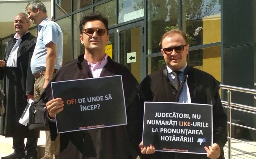 Protest al avocaţilor în faţa Curţii de Apel Chişinău, 26.06.2018