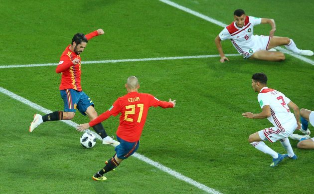 Spania - Maroc 2-2, în Grupa B a Cupei Mondiale de fotbal din Rusia.