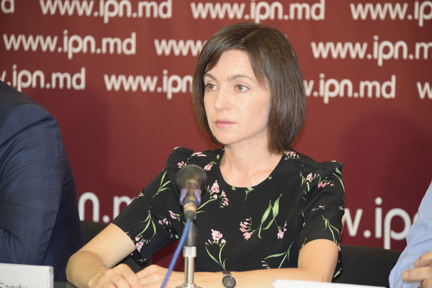 Maia Sandu, preşedinta Partidului Acţiune şi Solidaritate