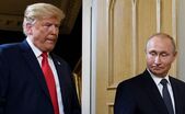 Donald Trump şi Vladimir Putin, în timpul unui summit la Helsinki, în 2018 (Brendan Smialowski/AFP/Getty Images)