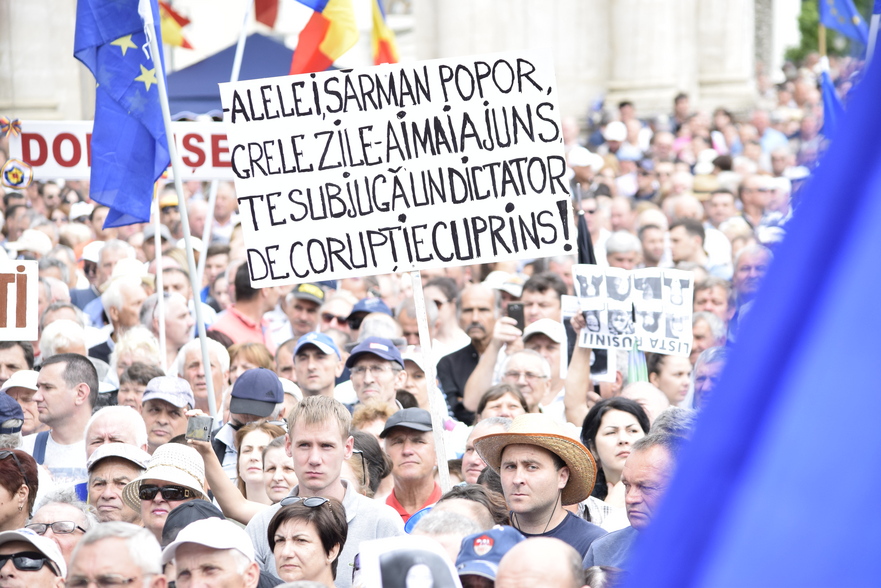 Protest în Piaţa Marii Adunări Naţionale de la Chişinău