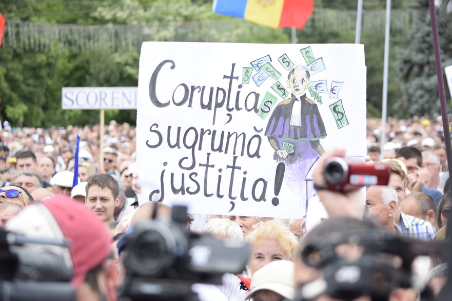 Protest în Piaţa Marii Adunări Naţionale de la Chişinău