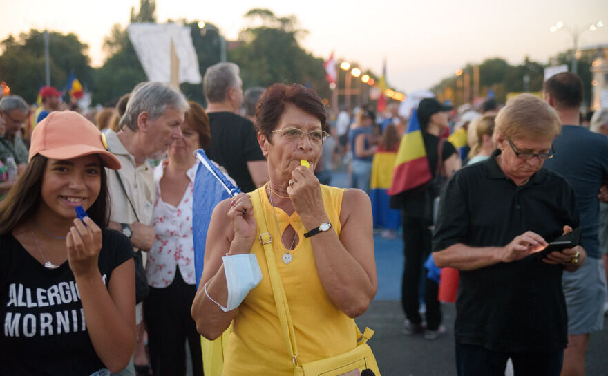 Protest (Mihuţ Savu / Epoch Times)