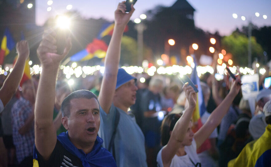 Protest (Mihuţ Savu / Epoch Times)