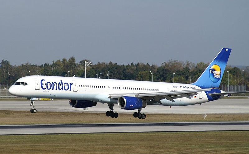 Avion al companiei aeriene germane Condor Airways