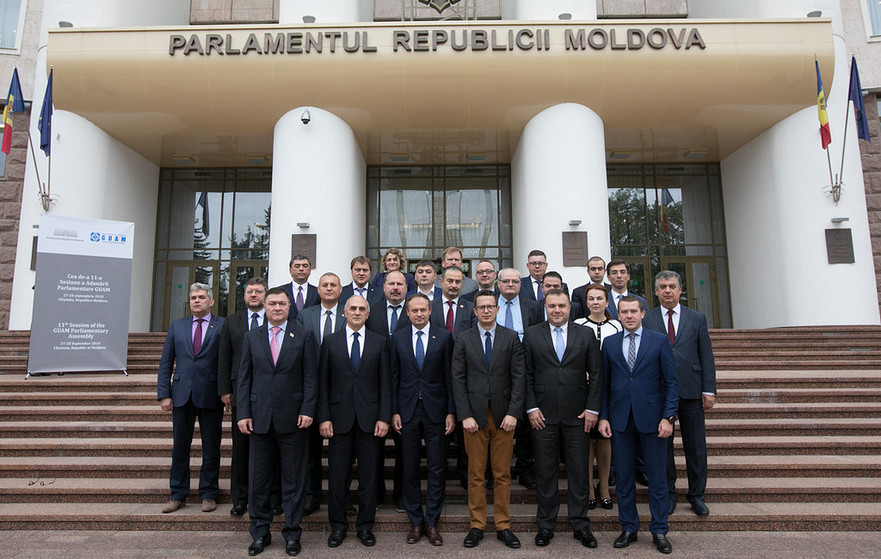Participanţii la Adunarea Parlamentară GUAM, la Chişinău 28.09.2018 (parlament.md)