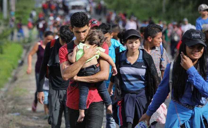 O caravană de câteva mii de imigranţi din Honduras şi Guatemala în drum spre SUA, 15 octombrie 2018