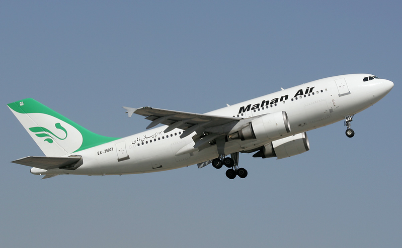 Avion al companiei aeriene iraniene Mahan (Wikipedia.org)