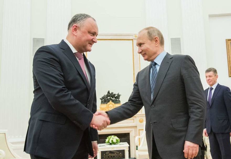 Igor Dodon la întâlnirea cu Vladimir Putin la Moscova