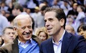 Joe Biden (st) şi fiul său, Hunter Biden (Screenshot)