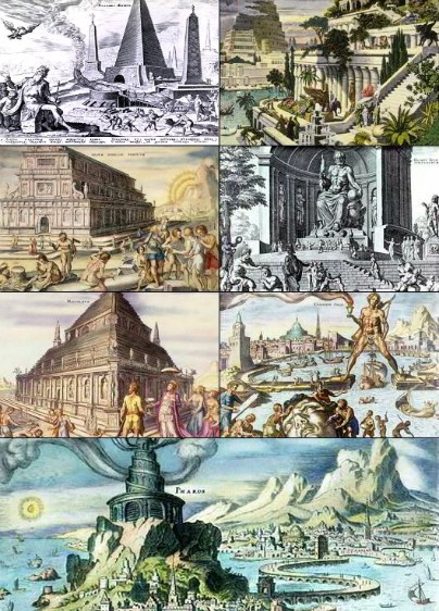 Cele şapte minuni ale lumii antice (Wikipedia.org)