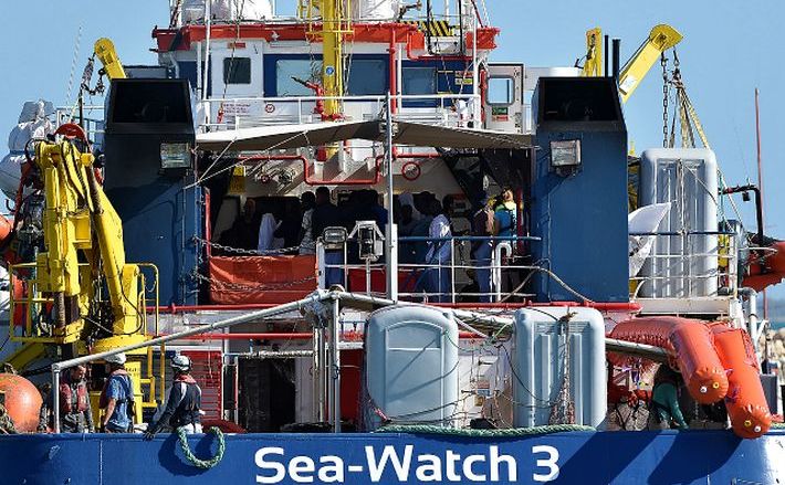 Nava umanitară Sea Watch 3 (Giovanni Isolino/AFP/Getty Images)