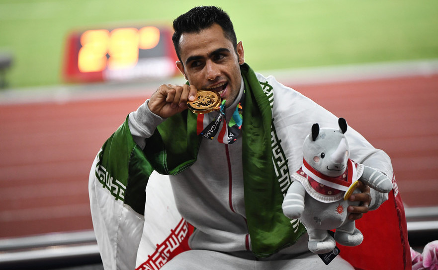Atletul iranian Hossein Keyhani.