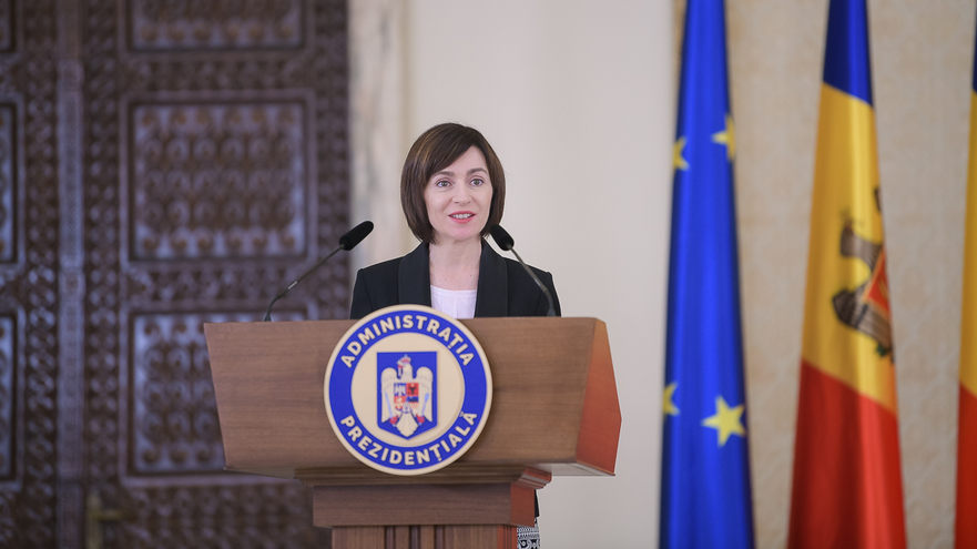 Prim-ministrul Maia Sandu, la Bucureşti