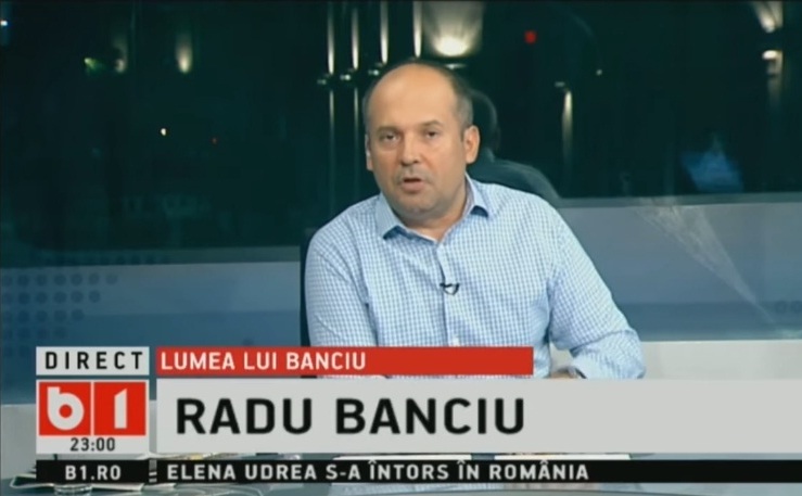 Realizatorul TV Radu Banciu.