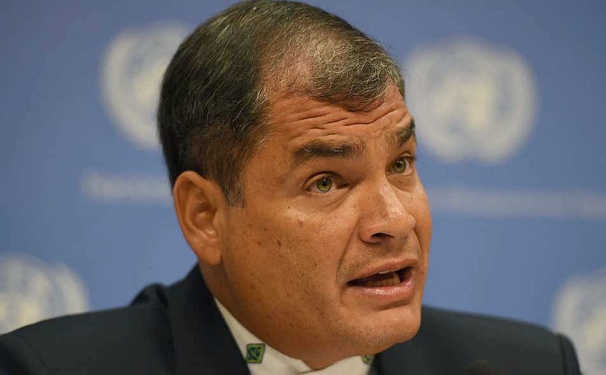 Fostul preşedinte ecuadorian Rafael Correa