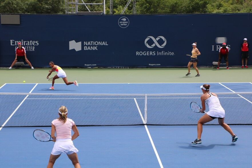 Rogers Cup 2019 - Halep/ Fernandez proba de dublu (Maria Matyiku / Epoch Times)