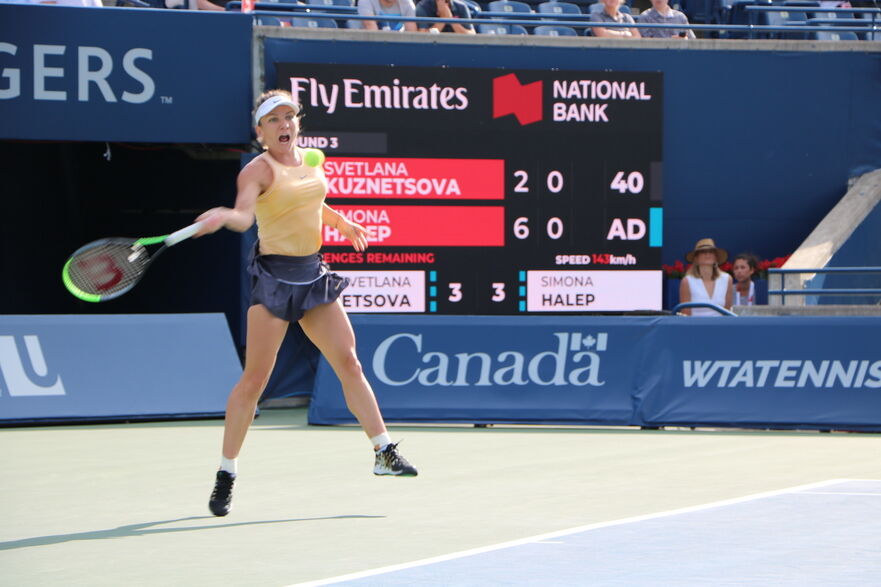 Simona Halep - Kuzneţova Rogers Cup 2019 (Maria Matyiku / Epoch Times)