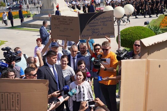 Protest Occupy Guguţă, 27.08.2019 (facebook.com/Maia Sandu)