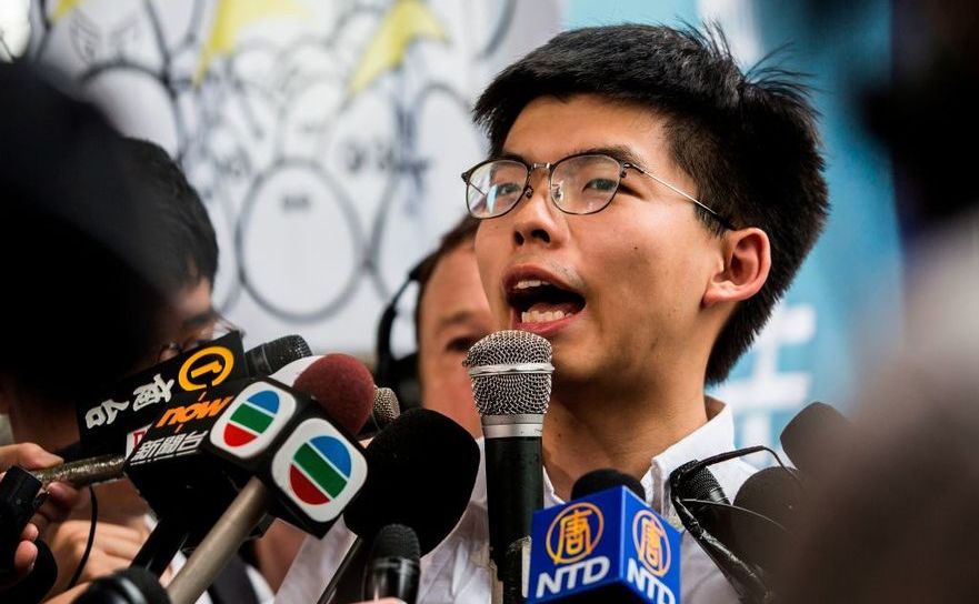 Activistul pro-democraţie Joshua Wong, Hong Kong, 17 iunie 2019