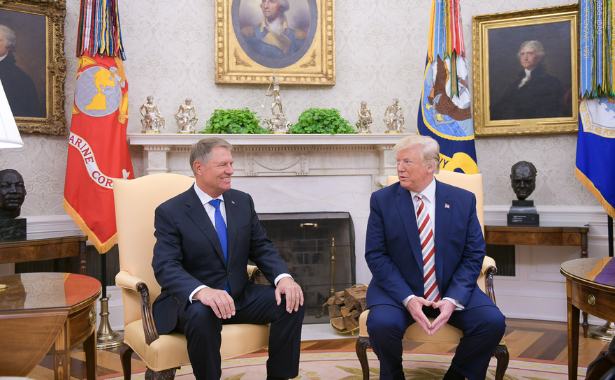 Klaus Iohannis si Donald Trump