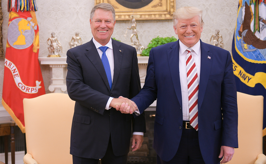 Klaus Iohannis şi Donald Trump (Presidency.ro)