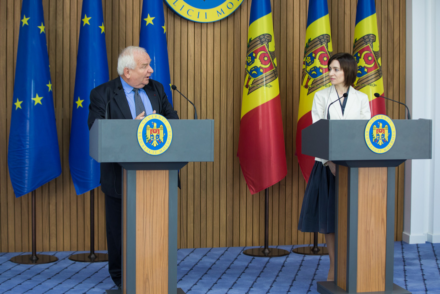 Prim-ministrului Maia Sandu şi preşedintele PPE Joseph Daul, în vizită la Chişinău