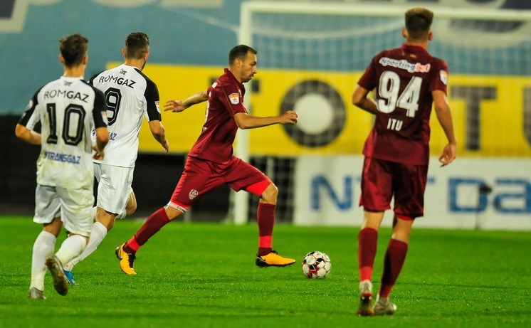 CFR Cluj - Gaz Metan Mediaş 3-0 în etapa a 11-a a Ligii I de fotbal.