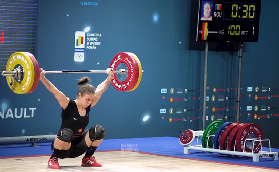 Halterofila română Loredana Toma. (Captură foto)