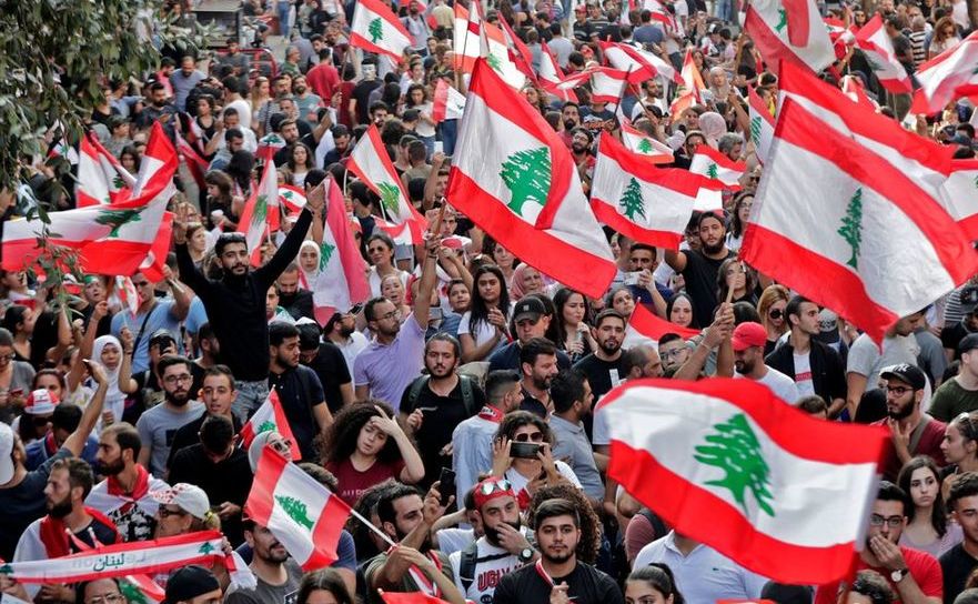 Demonstraţii în Beirut, Liban